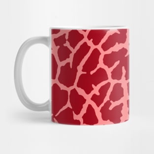 Red Giraffe Print Mug